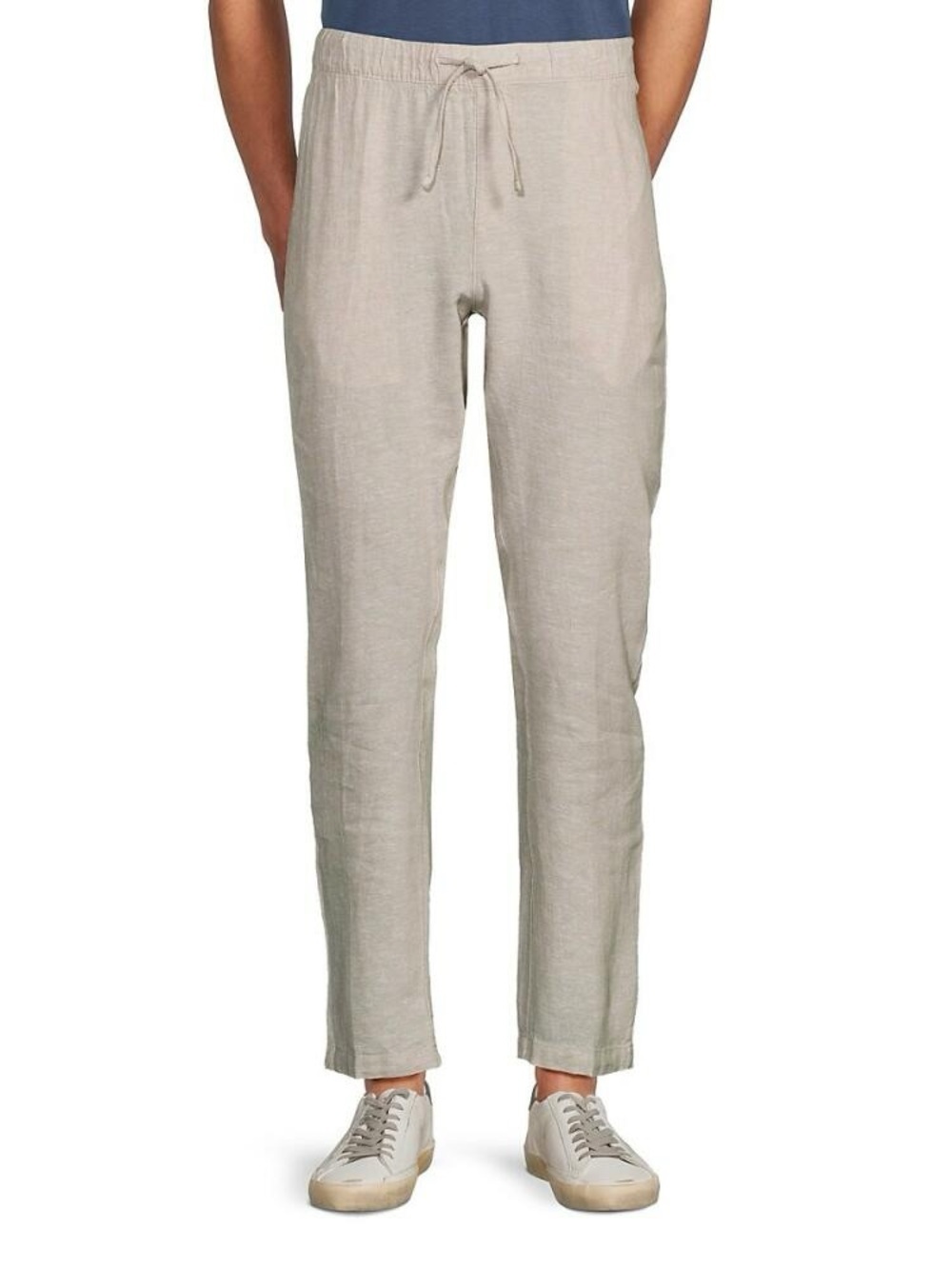 SAKS FIFTH AVE | linen slim fit drawstring pants | size small